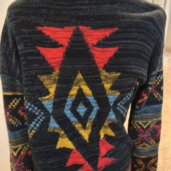 Margeaux & Elle Aztec fringe hems open front - Picture 2 of 10